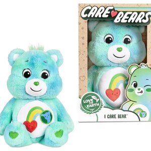 NEW Care Bears 14" Plush – I Care Bear 🌈 Made with Soft Recycled Material!